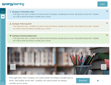 Tablet Screenshot of moodle.synergy-learning.com